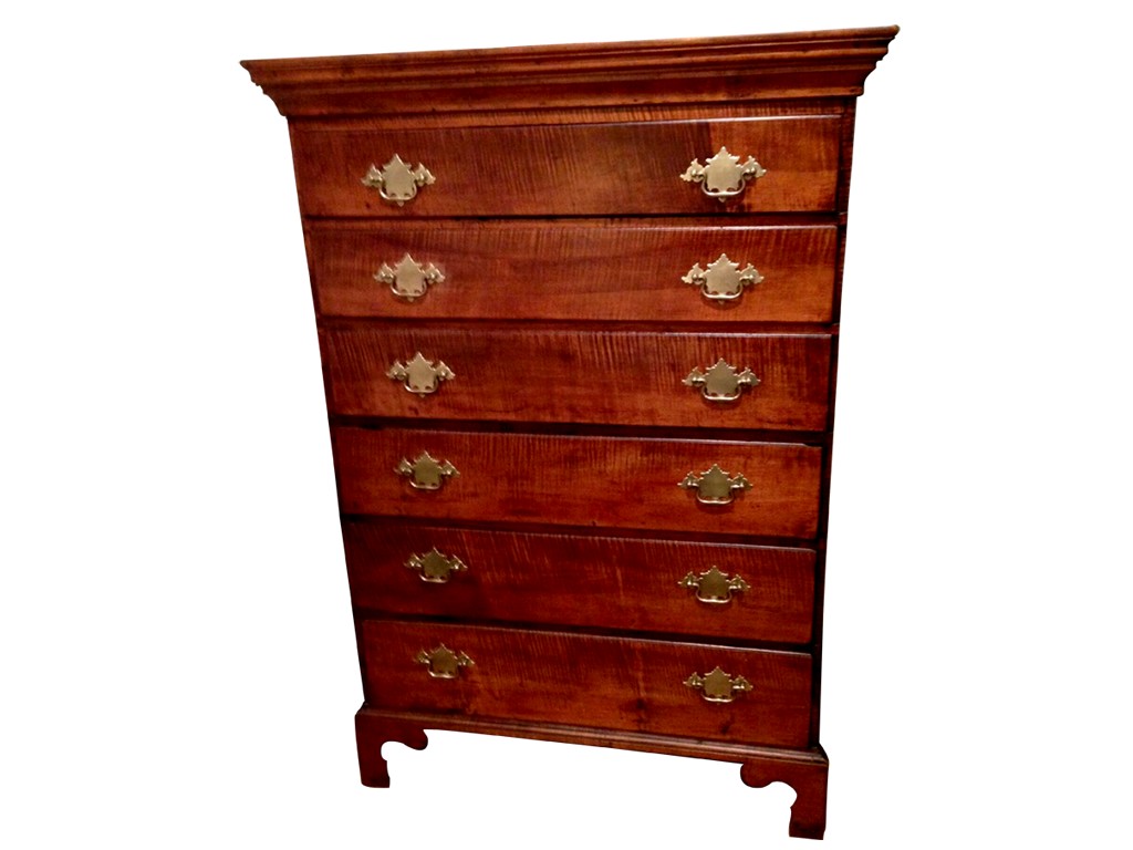 Chippendale 6 Drawer Tiger